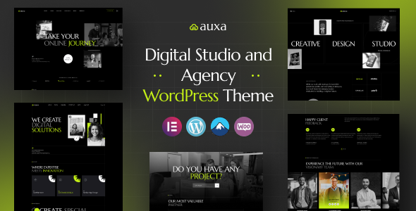 Auxa - Digital Studio and Agency WordPress Theme Logo